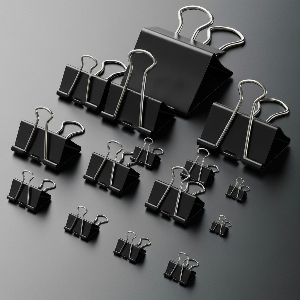 Binder Clips Assorted