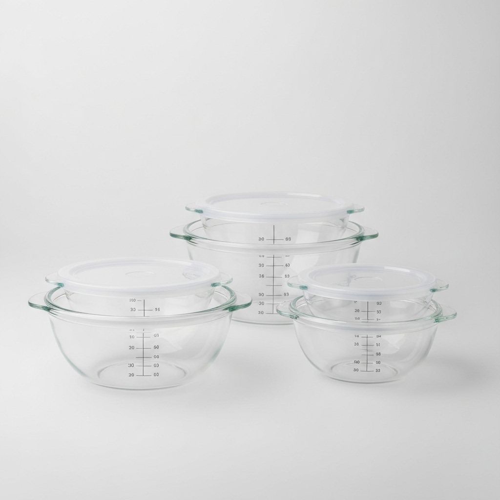 Glass Mixing Bowl Set