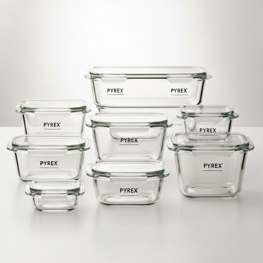Pyrex Glass Storage Set