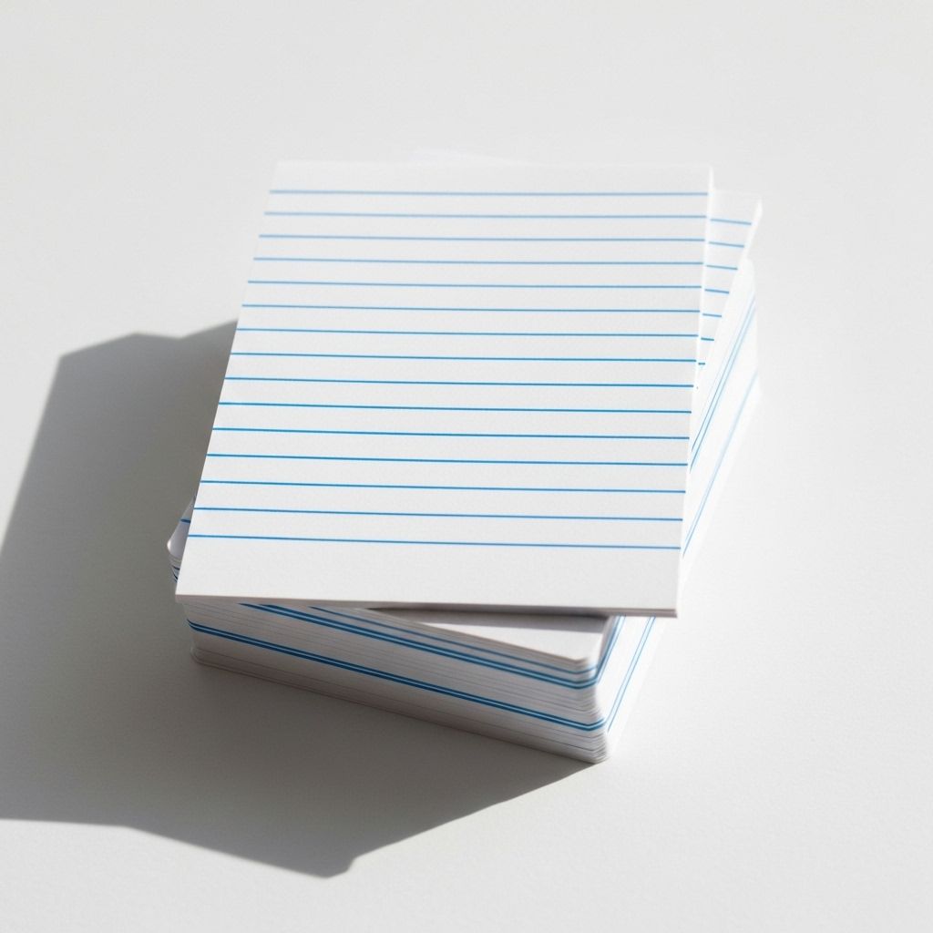 Ruled Index Cards