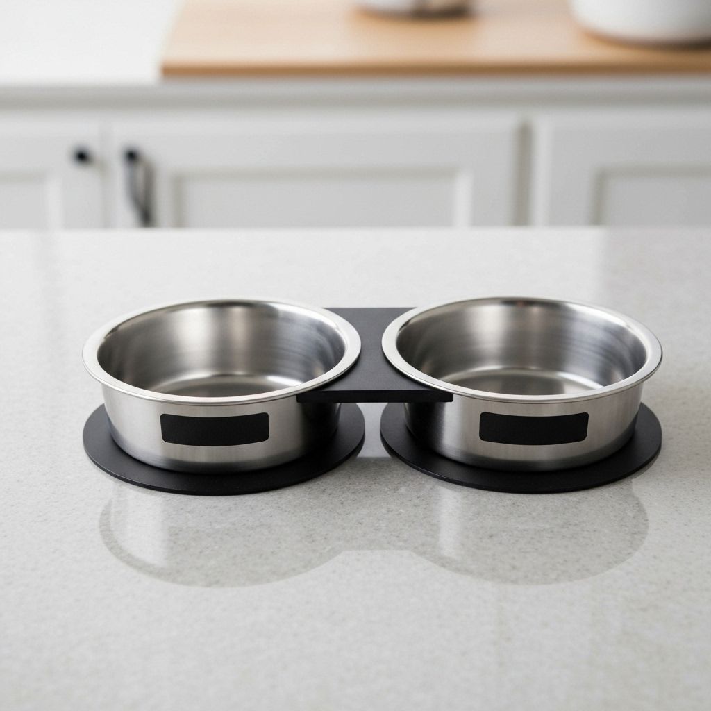 Stainless Steel Pet Bowl Set